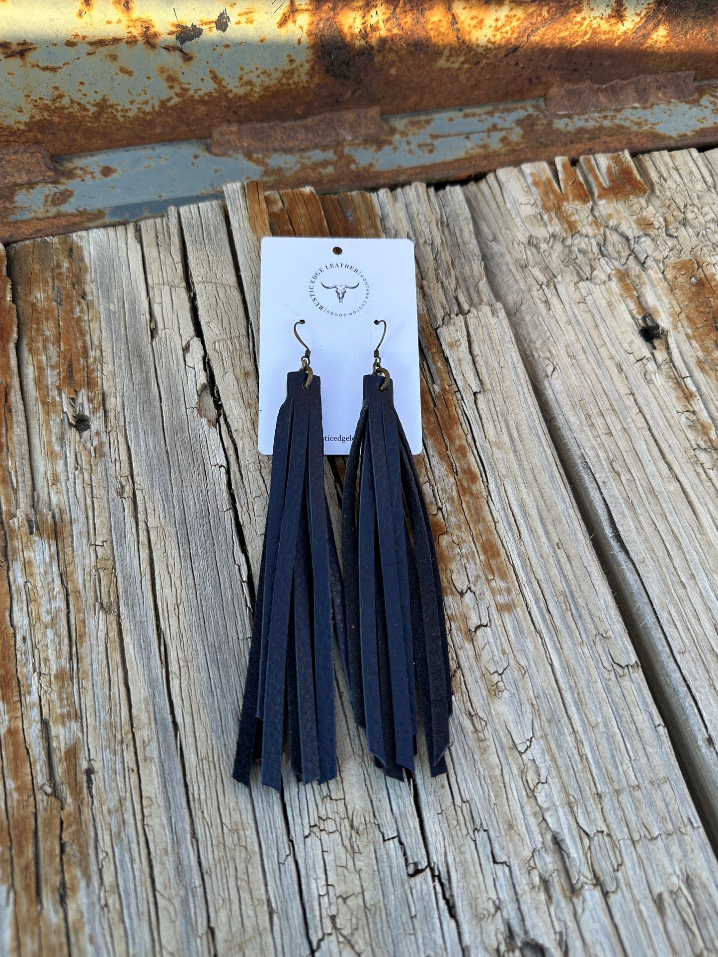 Leather Fringe Earrings