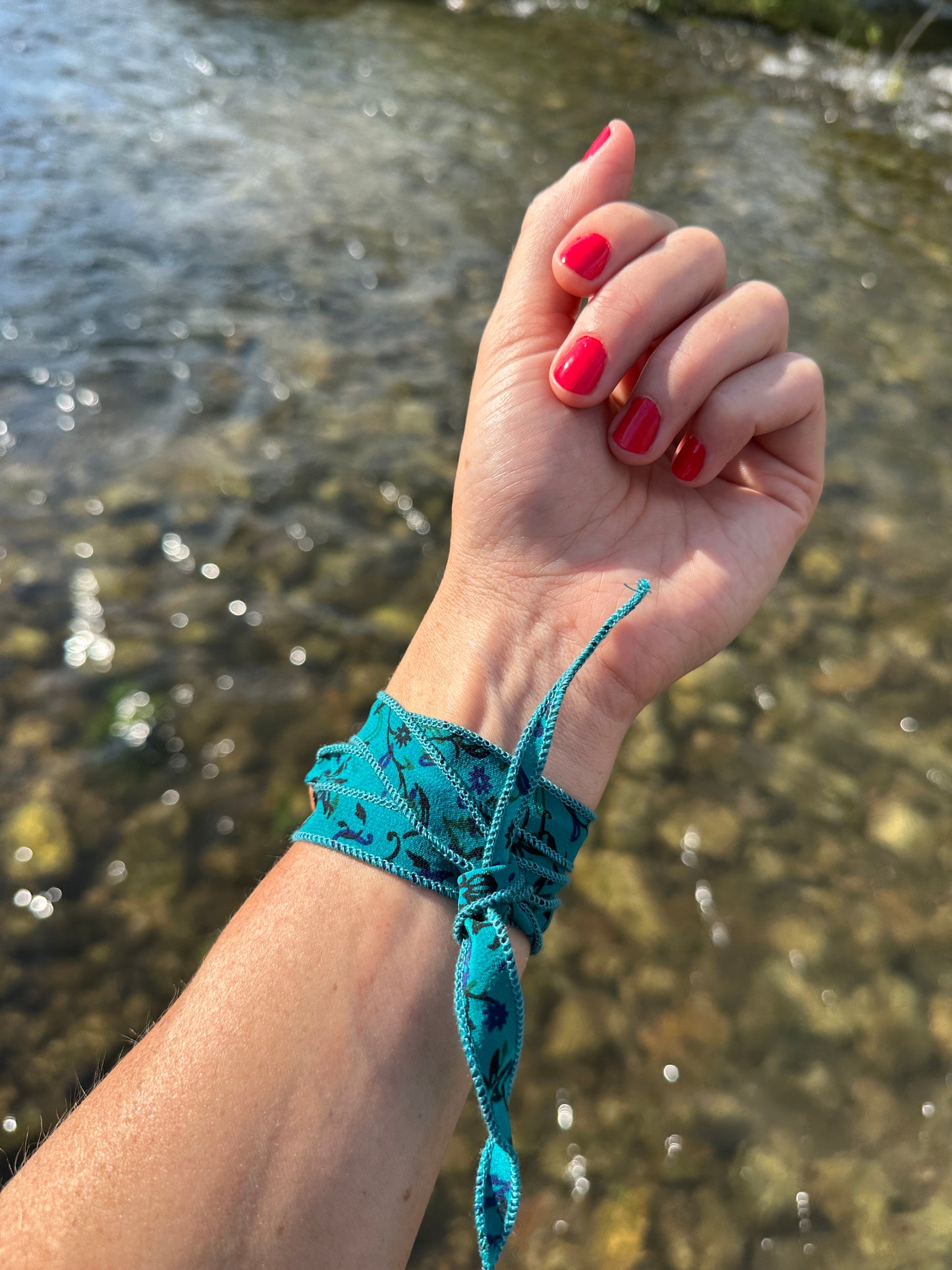 Silk wrap bracelets