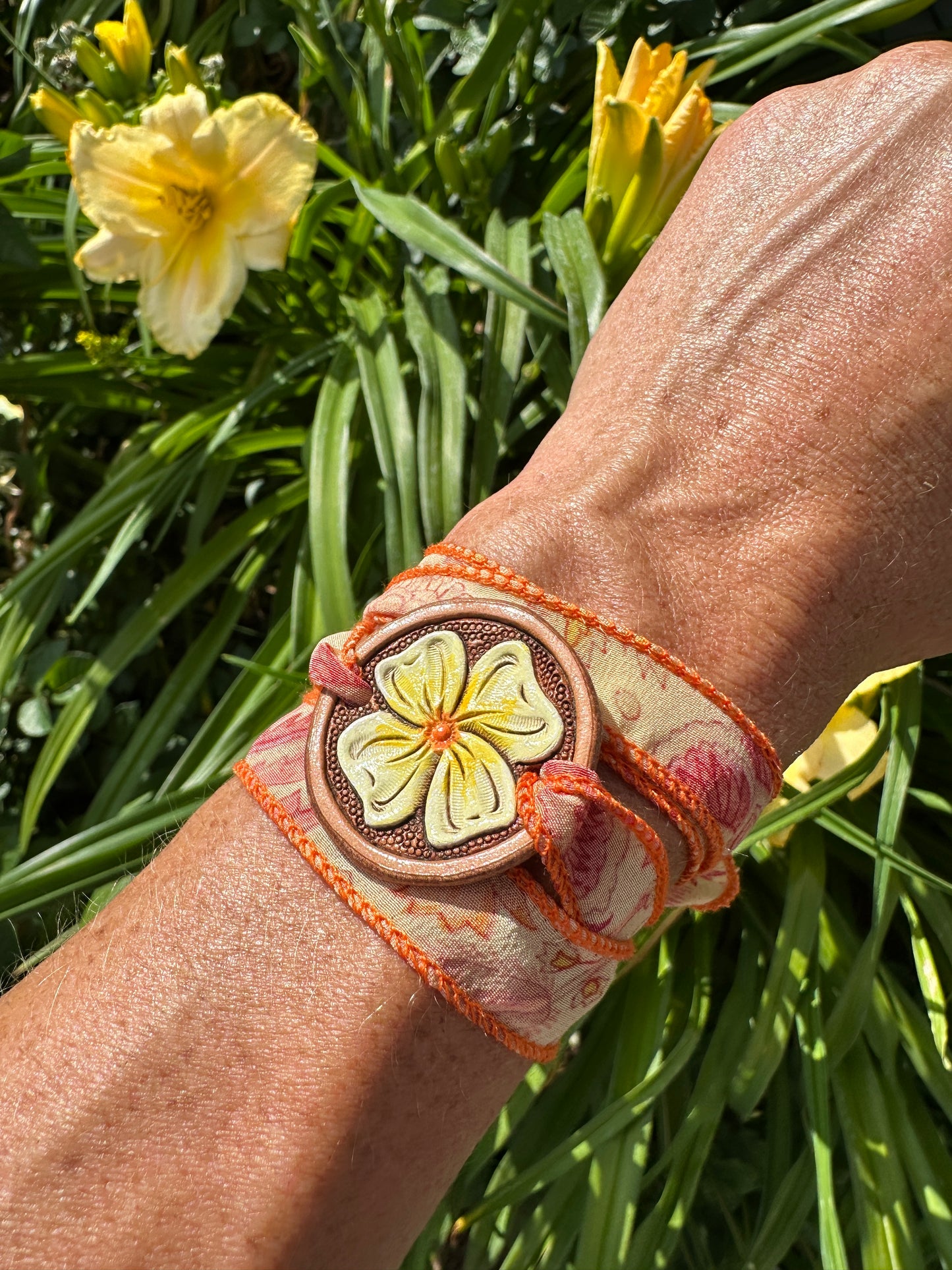 Silk wrap bracelets