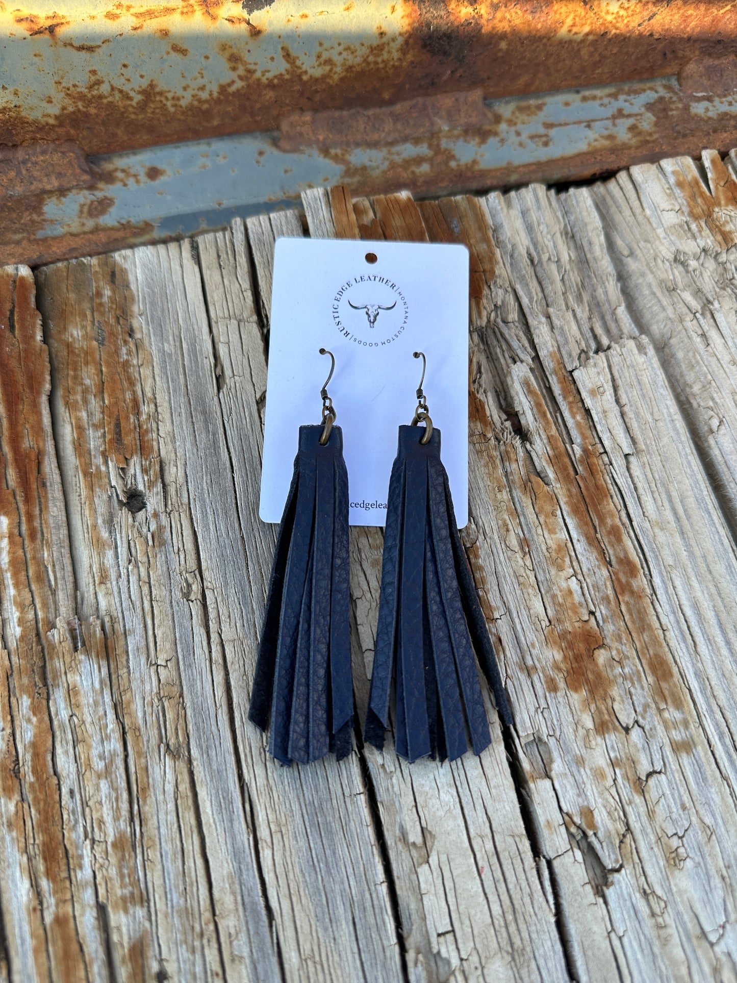 Leather Fringe Earrings