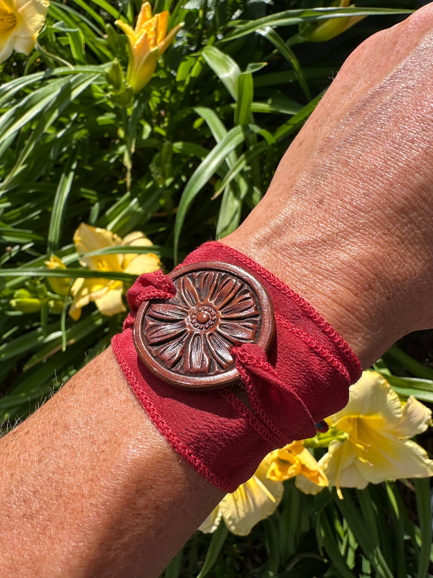 Silk wrap bracelets
