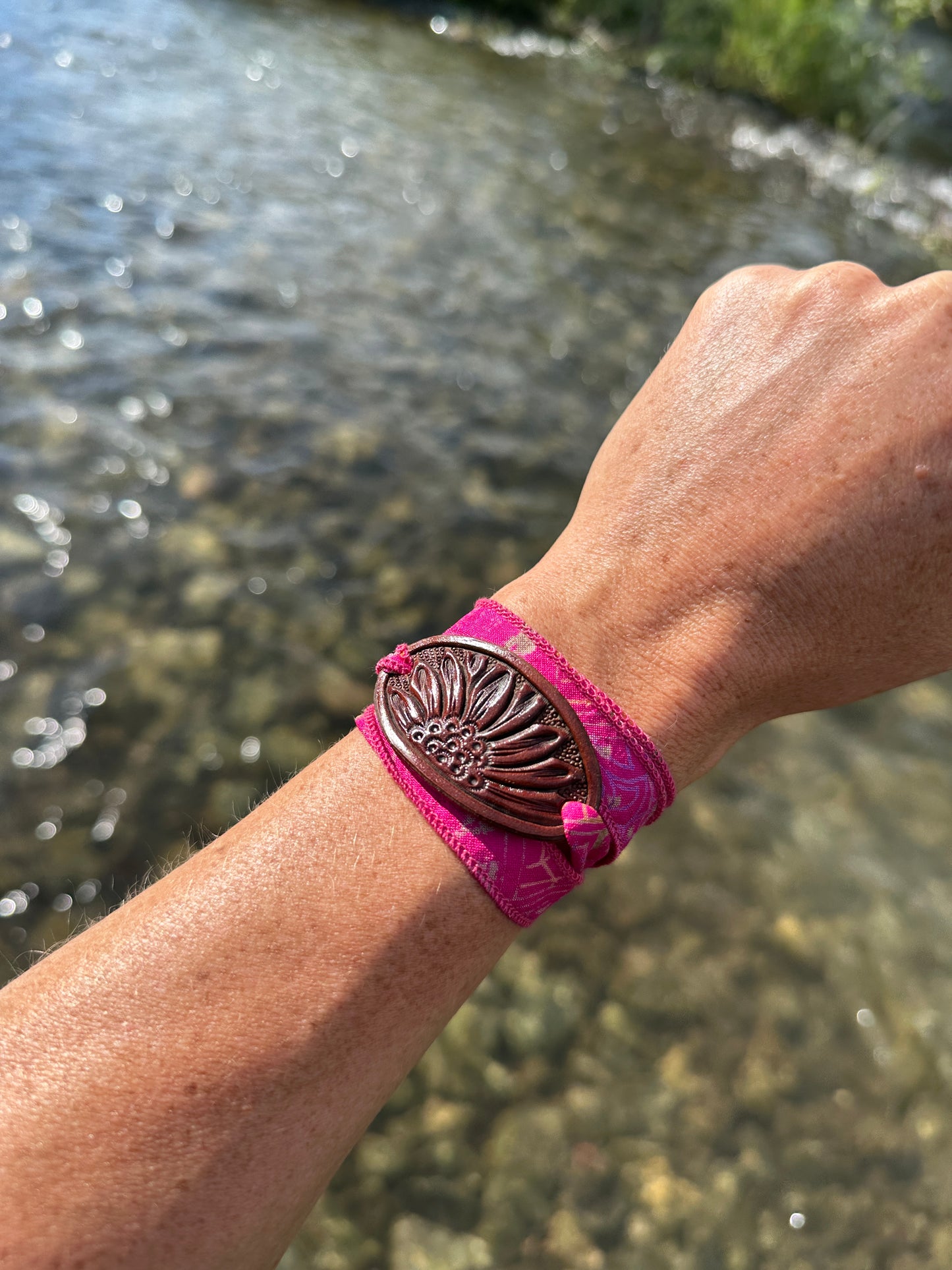 Silk wrap bracelets