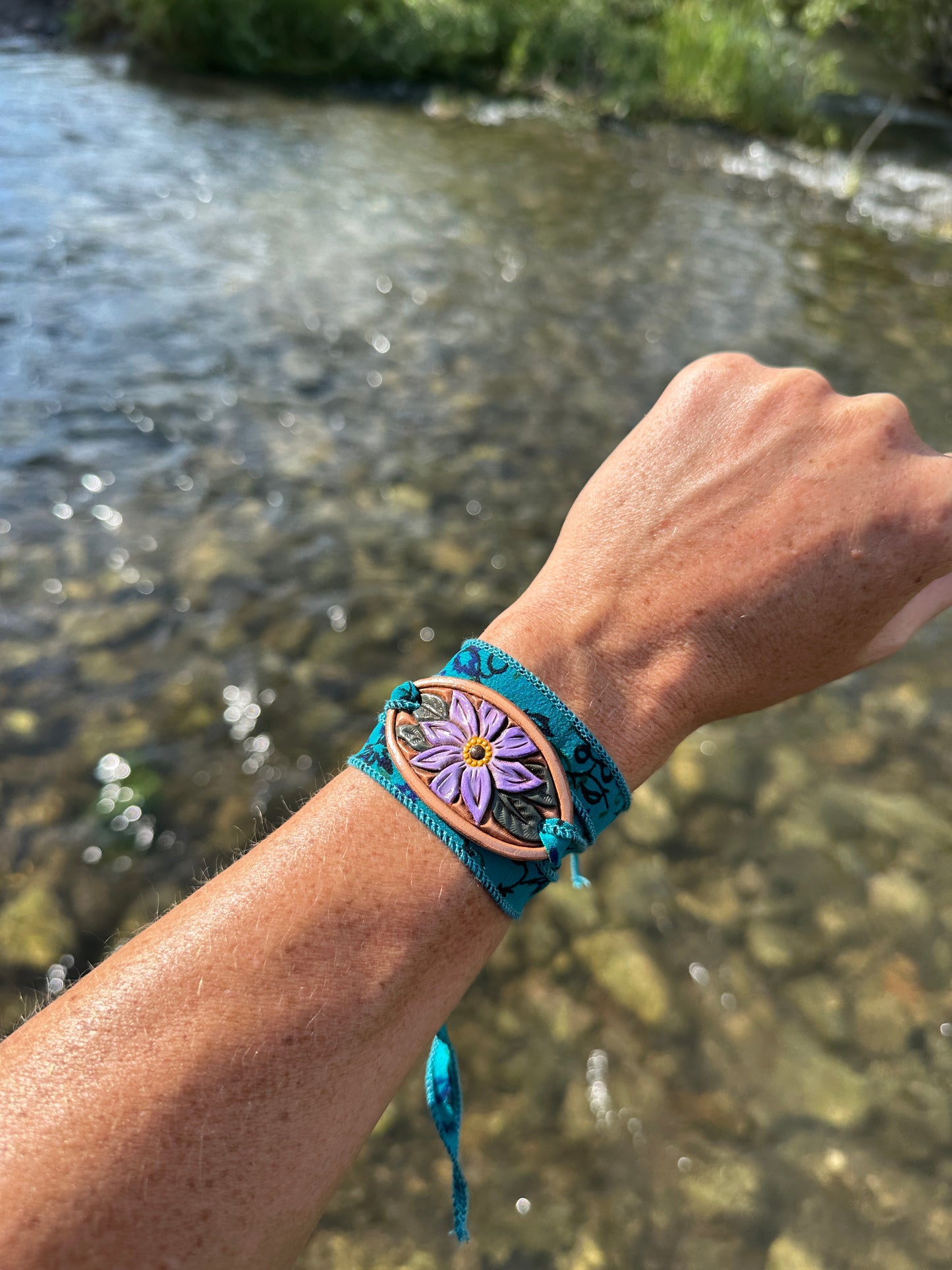 Silk wrap bracelets