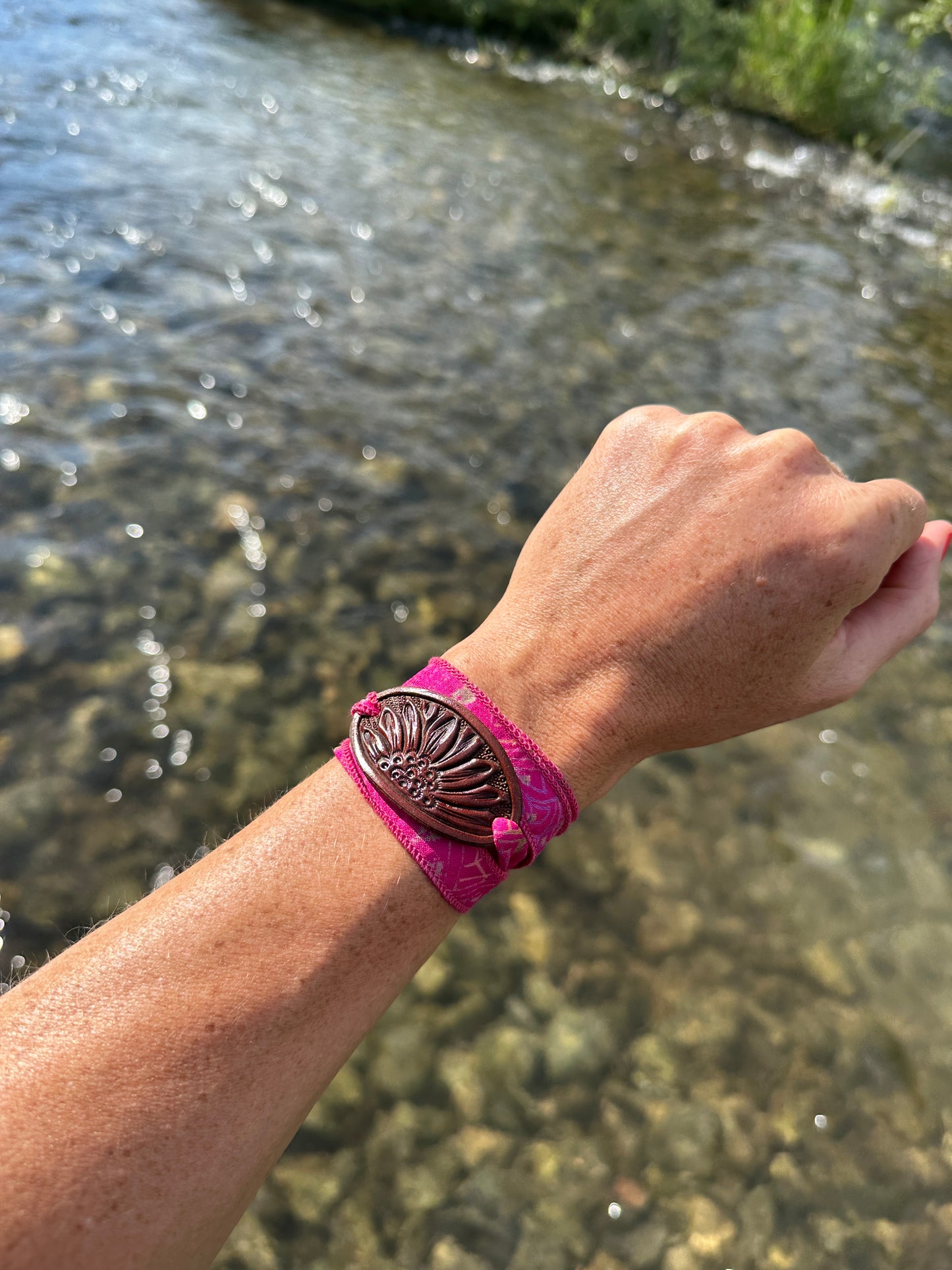 Silk wrap bracelets