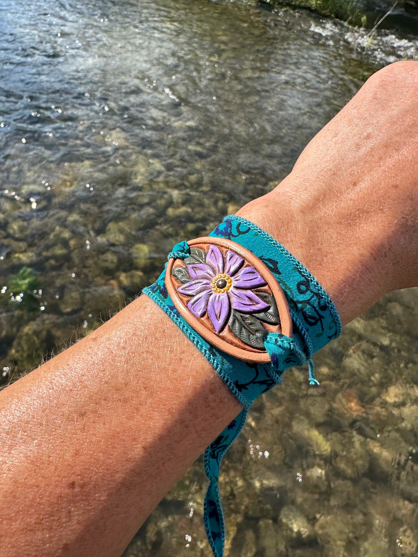 Silk wrap bracelets