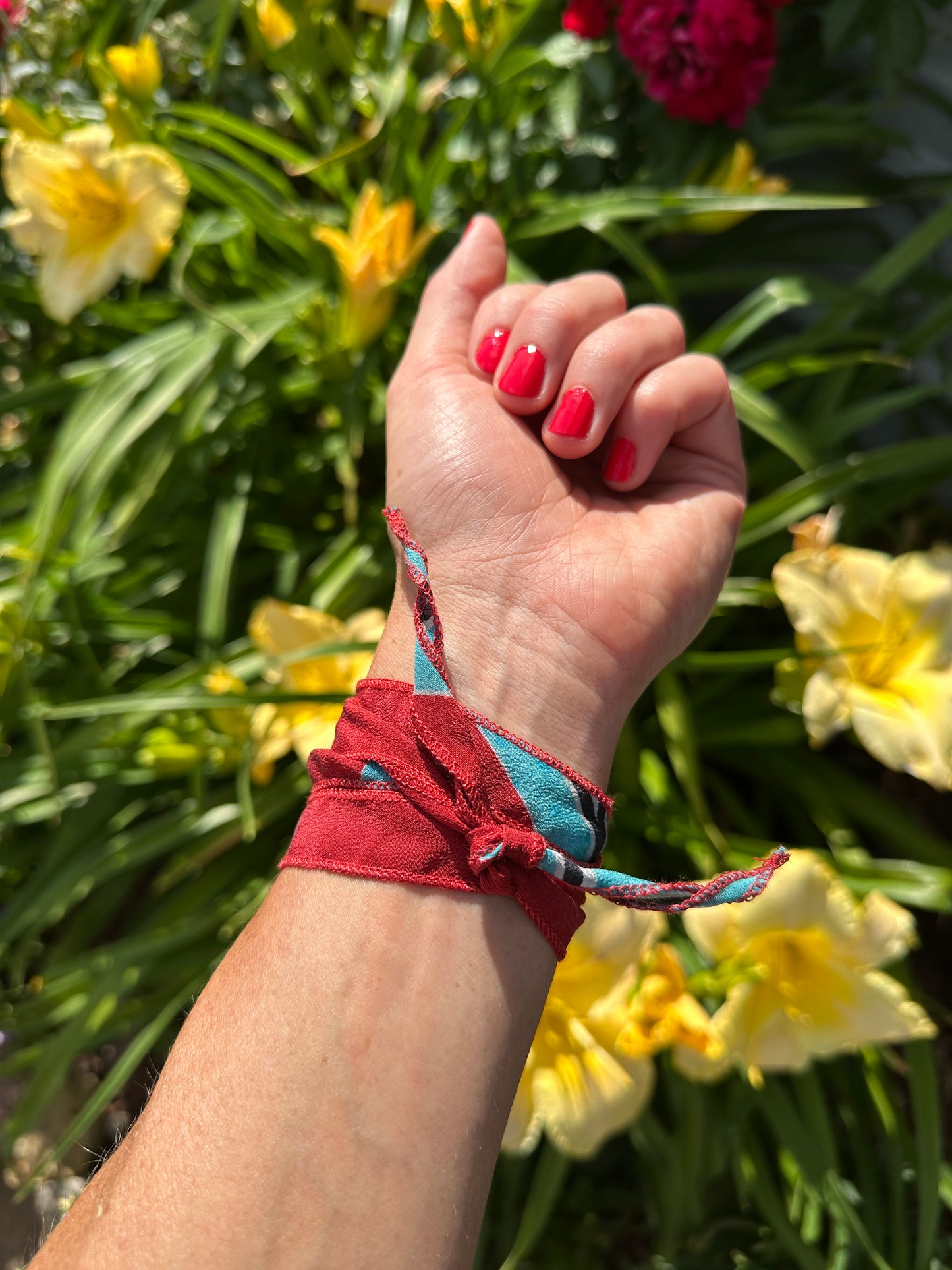 Silk wrap bracelets