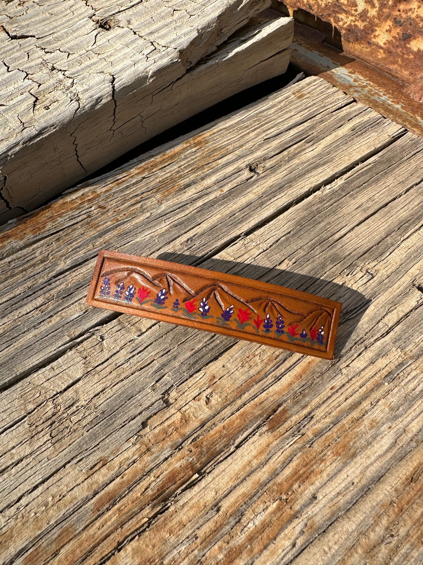 Leather Hair Barrettes