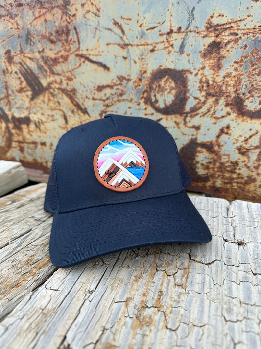 Em Designs Leather Patch Cap