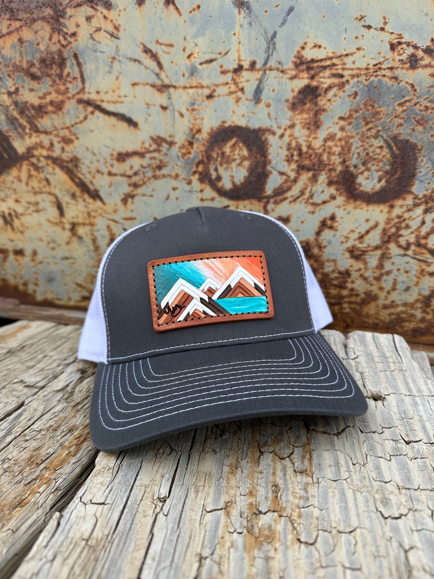 Em Designs Leather Patch Cap